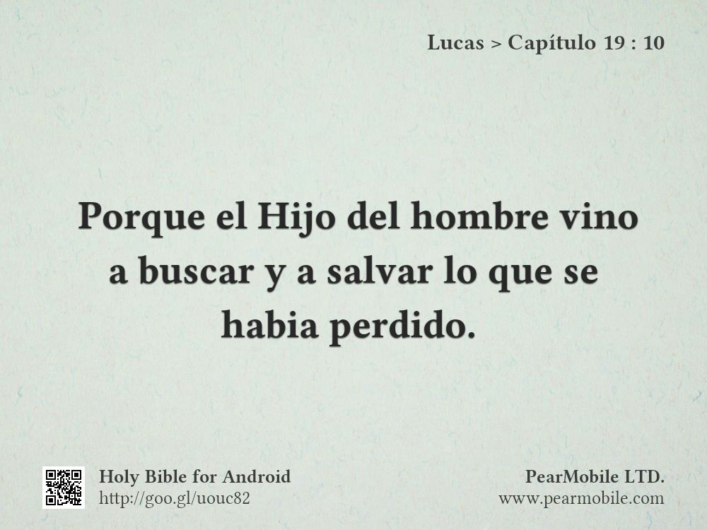 Lucas, Capítulo 19:10